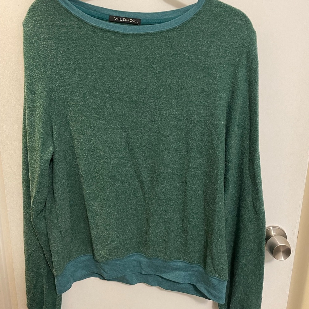 Wildfox Teal Crewneck